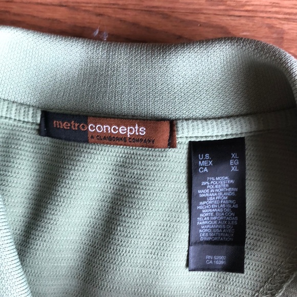 Metro Concepts Light Green Modal Polo Shirt - Picture 2 of 2
